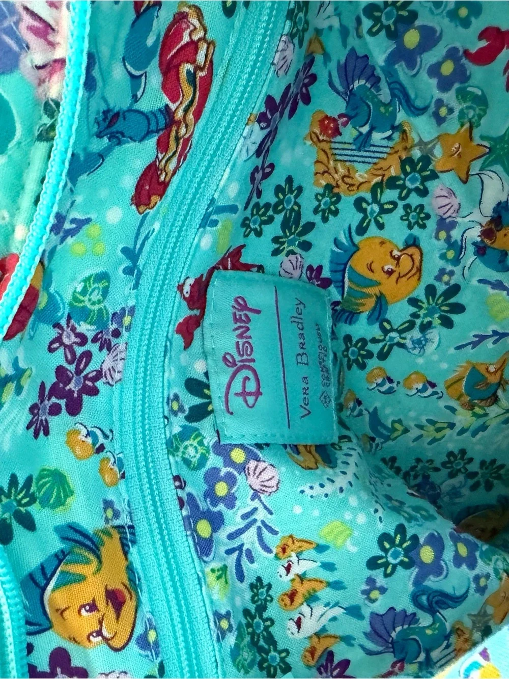 Vera Bradley Disney Little Mermaid Quilted Crossbody Bag